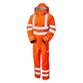 Pulsarail Waterproof Orange Hi Vis Coverall PR505