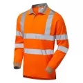 Pulsarail Orange Hi Vis Longsleeve Poloshirt PR470 Pulsarail Orange Hi Vis Longsleeve Poloshirt PR470