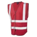 Leo Hi Vis Vest In Red W05 Leo Hi Vis Vest In Red W05