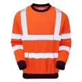 Pulsar Flame Retardant Orange Hi Vis Sweatshirt PRFR20 Pulsar Flame Retardant Orange Hi Vis Sweatshirt PRFR20
