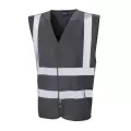 Leo Hi Vis Vest In Dark Grey W05 Leo Hi Vis Vest In Dark Grey W05