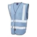 Leo Hi Vis Vest In Sky Blue W05 Leo Hi Vis Vest In Sky Blue W05