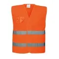 Hi Vis Half Mesh Safety Vest Portwest