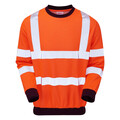 Pulsar Flame Retardant Orange Hi Vis Sweatshirt PRFR20