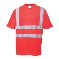 Red Hi Visibility Tee Shirt Portwest S478