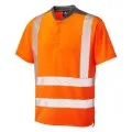 Leo Orange Hivis Performance T-Shirt