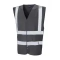 Leo Hi Vis Vest In Dark Grey W05