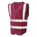 Leo Hi Vis Vest In Maroon W05
