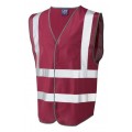 Leo Hi Vis Vest In Maroon W05