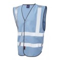Leo Hi Vis Vest In Sky Blue W05
