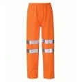 Orange Hi Vis Breathable Waterproof Overtrousers