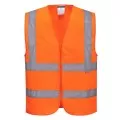 Hi Vis Zipped Band & Brace Vest Portwest C375