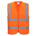 Hi Vis Zipped Band & Brace Vest Portwest C375