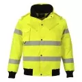 Portwest C467 Hi-Vis 3 in 1 Bomber Jacket Yellow Portwest C467 Hi-Vis 3 in 1 Bomber Jacket Yellow