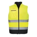Portwest S267 Hi-Vis 2-Tone Bodywarmer Yell-Nav