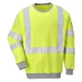 Flame Resistant Anti-Static Hi-Vis Sweatshirt Portwest FR72
