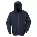 FR81 Flame Retardant Zip Front Hooded Sweatshirt