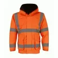 Hi Vis Flame Retardant Antistatic Bomber Jacket Orange