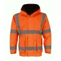 Hi Vis Flame Retardant Antistatic Bomber Jacket Orange