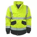 Yellow and Blue Hi Vis Bomber Jacket Yellow and Blue Hi Vis Bomber Jacket