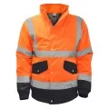 Orange and Blue Hi Vis Bomber Jacket
