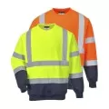 Personalised Two Tone Hi Vis Sweatshirt Personalised Two Tone Hi Vis Sweatshirt