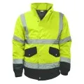 Yellow and Blue Hi Vis Bomber Jacket
