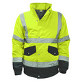 Yellow and Blue Hi Vis Bomber Jacket