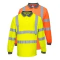 Personalised Hi Vis Long Sleeved Polo portwest S277