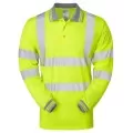 Yellow Long Sleeve Hi Vis Poloshirt Pulsar P458 Yellow Long Sleeve Hi Vis Poloshirt Pulsar P458