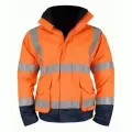 Orange & Blue Flame Retardant Anti Static Hi Vis Bomber jacket Orange & Blue Flame Retardant Anti Static Hi Vis Bomber jacket