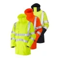 100% Waterproof  Breathable Hivis Coat  Leo A04