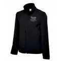 Engineering Black Shell Coat, logo chest only