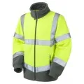 Yellow Hi Vis Fleece Jacket Leo F01
