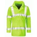 Hi Vis Unpadded 100% Waterproof Coat 