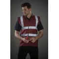 Maroon Hi Visibility safety vest