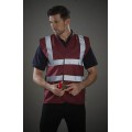Maroon Hi Visibility safety vest