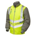 Hi Vis Bodywarmer with Zip Off Sleeves Pulsar P422