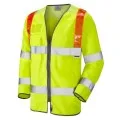 Traffic Management Long Sleeve Hi Vis Vest With Orange Braces