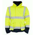 Yellow & Blue Flame Retardant Anti Static Hi Vis Bomber jacket
