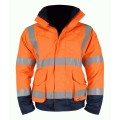 Orange & Blue Flame Retardant Anti Static Hi Vis Bomber jacket