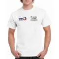 White Unisex tee shirt & riverside logos