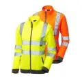 Ladies Zipped Hi Vis Sweatshirt Leo SSL03
