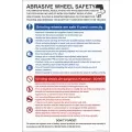 Abrasive wheel dangers & precautions poster 58124