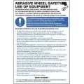 Abrasive wheel regulations poster