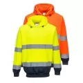 Personalised Two Colour Pull Over Hivis Hoodie B316 Personalised Two Colour Pull Over Hivis Hoodie B316