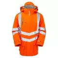 Personalised Orange Hi Vis Storm Coat PR502 Personalised Orange Hi Vis Storm Coat PR502