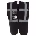 Personalised Black Hi Vis Vest With Pockets HVW801 Personalised Black Hi Vis Vest With Pockets HVW801