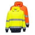 Personalised Two Colour Pull Over Hivis Hoodie B316