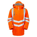 Personalised Orange Hi Vis Storm Coat PR502